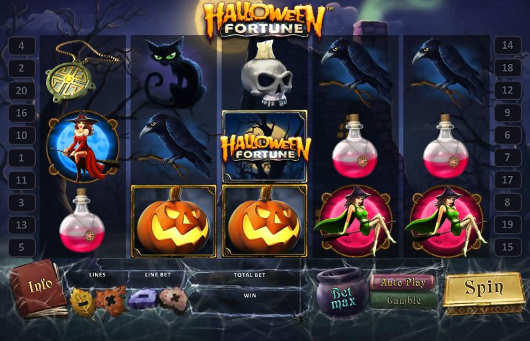 Thematischer Spielautomat halloween fortune