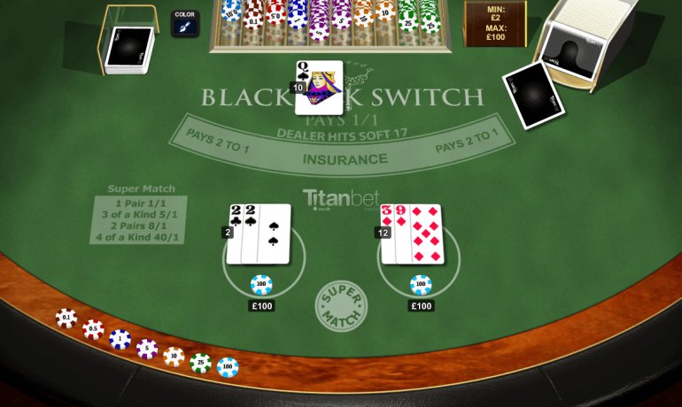 Wie man Blackjack Switch spielt