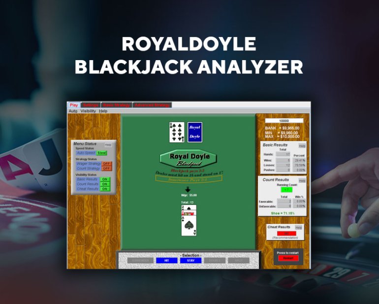 RoyalDoyle Blackjack Analyzer statistische Analyse von Blackjack