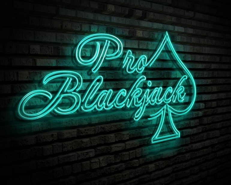 Blackjack-Schild