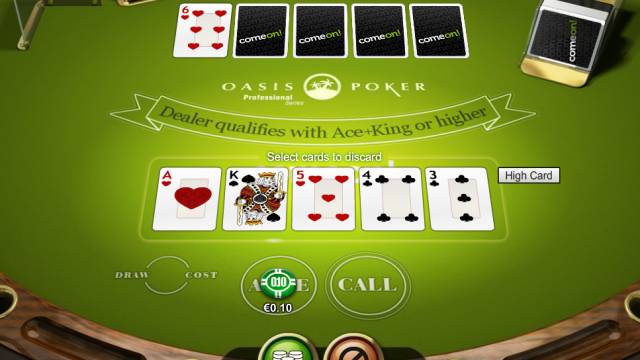 Komplizierte Situationen bei Oasis Poker