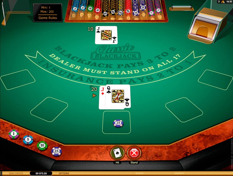 Atlantic City Blackjack von Microgaming
