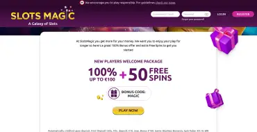 100% up to €100 and 50 free spins on your first deposit at Slots Magic: Spielautomaten Magic online casino