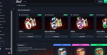 50% up to 300 € on your first deposit at Beef: Rindfleisch online casino