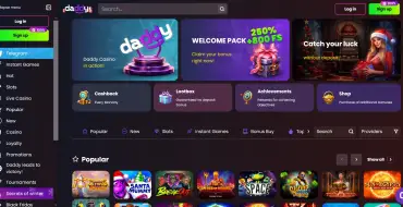 30% up to 100 € every Saturday at Daddy: Daddy Online Kasino