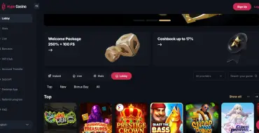 50% up to $100 / €100 on your second deposit at Hype Casino: Willkommenspaket