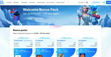 Up to €1,500 and 270 free spins on your first three deposits at Ice Casino: Eis Online Kasino