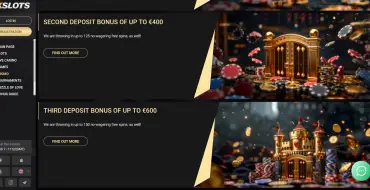 Bonus up to €2000 + 550 FS on your first four deposits at 1xSlots: 1xSlots Online Kasino