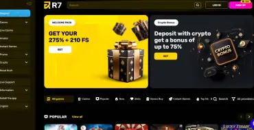 Enhanced welcome package: up to €600 + 210 FS at R7 Casino: R7 Online-Kasino