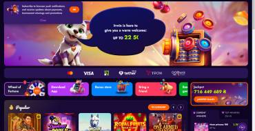 Irwin Casino: Kasino-Website