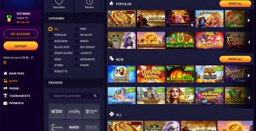 JVSpinBet Casino: Spiele