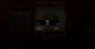 1 Reel Fruits: Wetten