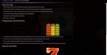 1 Reel Fruits: Eigenschaften