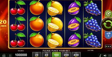 20 Glossy Hot: Spielautomat
