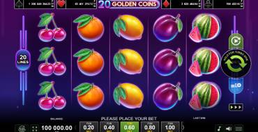 20 Golden Coins: Spielautomat