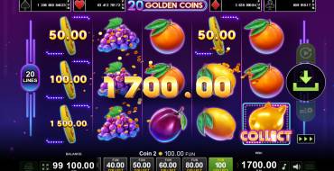 20 Golden Coins: Gewinne