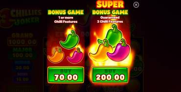 3 Chillies and Joker: Hold and Win: Einzigartige Merkmale