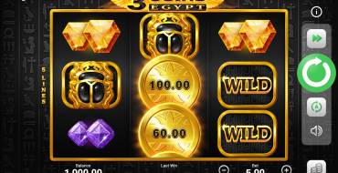 3 Coins Egypt: Spielautomat