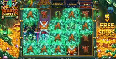 4 Pirate Chests: Gratis-Spins