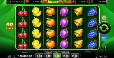 40 Bulky Fruits 6 Reels: Spielautomat