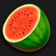 Wassermelone Zeichen in Smoking Hot Fruits Stacks
