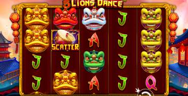 5 Lions Dance: Spielautomat