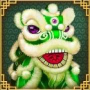 5 Lucky Lions: Löwensymbol (grün)