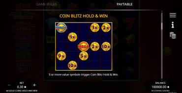 64 Gold Coins Hold and Win: Bonus Spiele