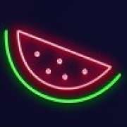 Wassermelone Zeichen in Neon Light Fruits