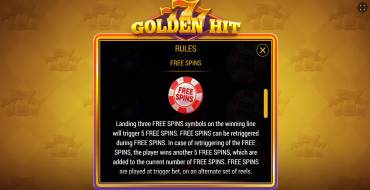 777 Golden Hit: Gratisdrehs und/oder Neudrehungen