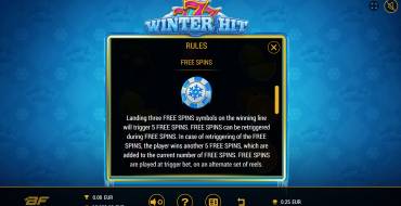 777 Winter Hit: Gratisdrehs und/oder Neudrehungen