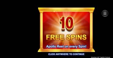 Amazing Link Apollo's Fortune: Gratis-Spins