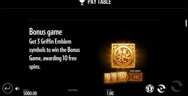 Beat The Beast: Griffin's Gold: Eigenschaften