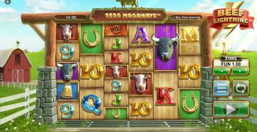 Beef Lightning Megaways: Spielautomat