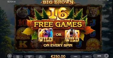 Big Brown: Gratisdrehs und/oder Neudrehungen