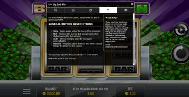 Big Cash Win: Regeln