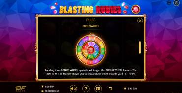 Blasting Rubies: Bonus Spiele