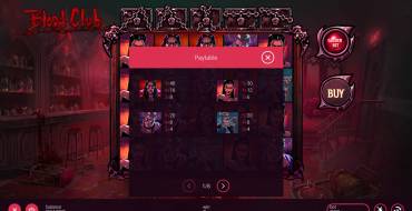 Blood Club: Auszahlungstabelle