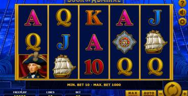 Book of Admiral: Spielautomat