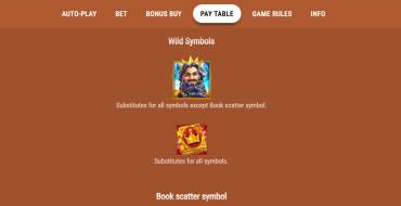 Book of Midas: Auszahlungstabelle