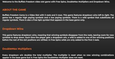 Buffalo Freedom DoubleMax: Regeln