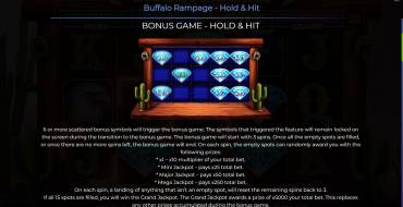Buffalo Rampage – Hold & Hit: Einzigartige Merkmale
