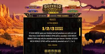 Buffalo Trail Dice: Gratisdrehs und/oder Neudrehungen
