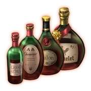 Cognac-Weine Zeichen in La Dolce Vita