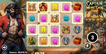 Captain More'gain: Gratis-Spins