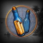 Captain More'gain: Eine Flasche mit einer Notiz