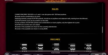 Chance Machine 100 Dice: Regeln