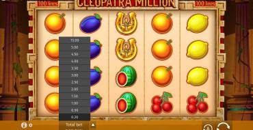 Cleopatra Million: Wette
