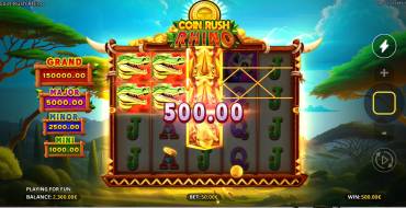 Coin Rush Rhino Running Wins: Schnittstelle
