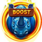 Coin Rush Rhino Running Wins: Boost-Symbol